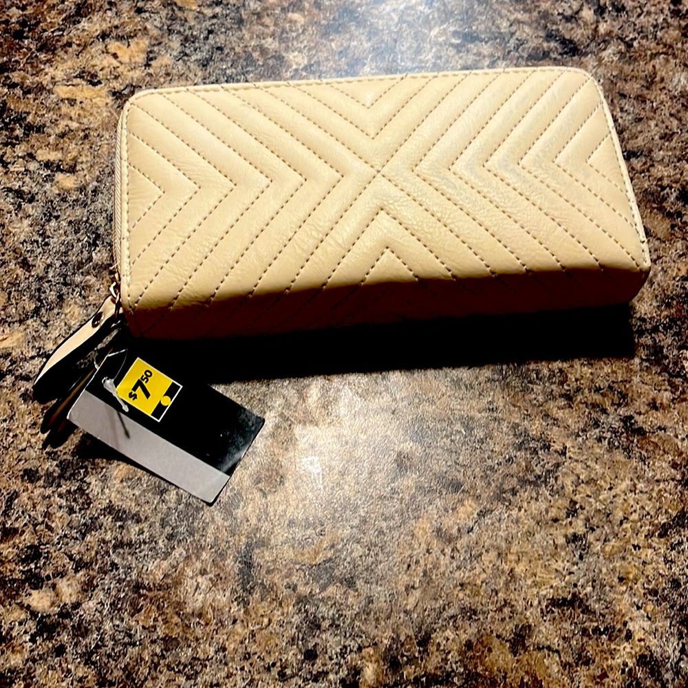 Cream wallet NWT